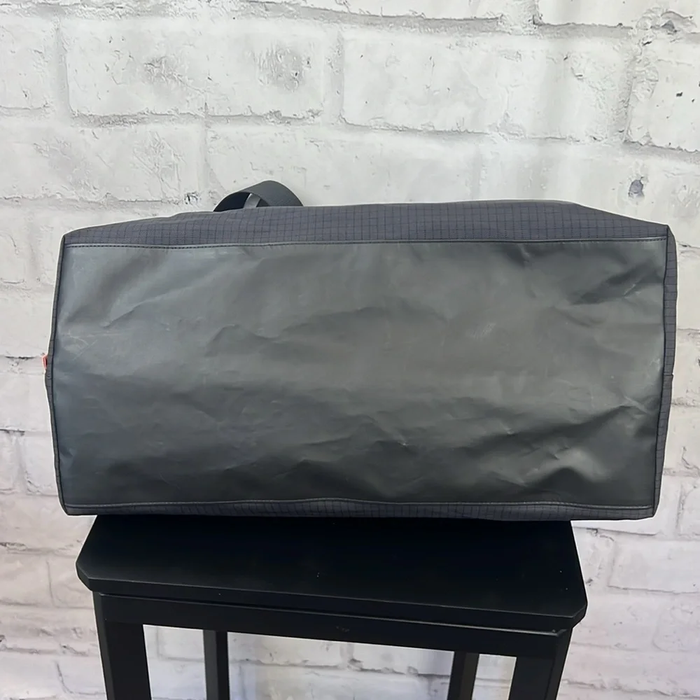 Acne Studios Post Ripstop Nylon & Suede Tote Black